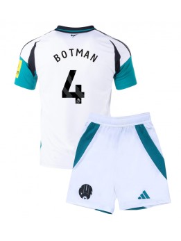 Newcastle United Sven Botman #4 Ausweichtrikot für Kinder 2024-25 Kurzarm (+ Kurze Hosen)